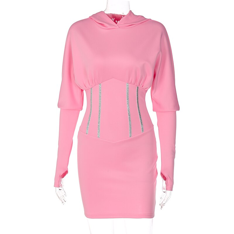 Hoodie Corset Mini Dresses
