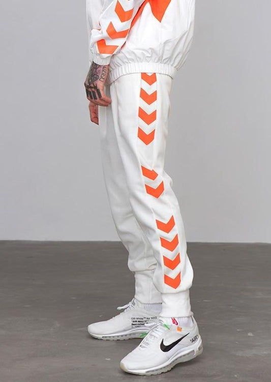 Side Lane Line Printed Jogger Pants