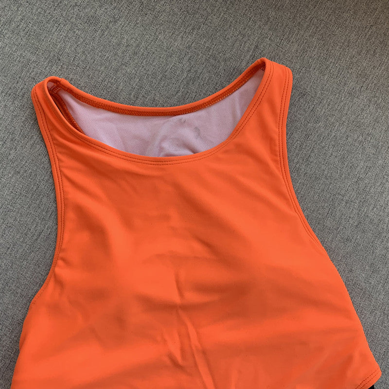 High Heck Push Up High Cut Backless Monokini