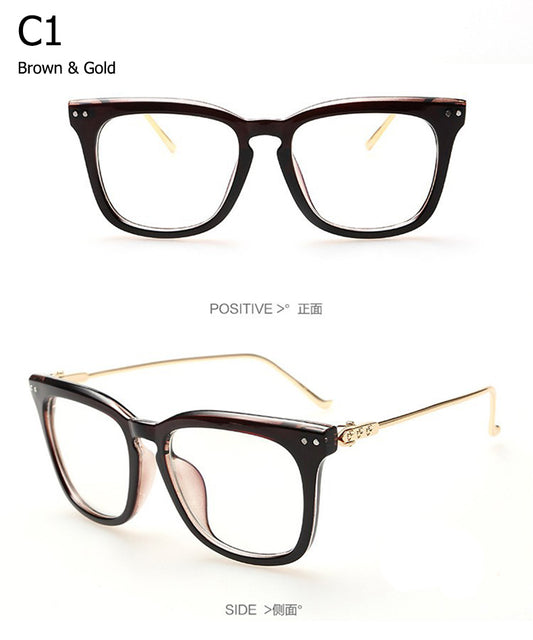 Vintage Classic Eyeglasses Metal Leg Unisex