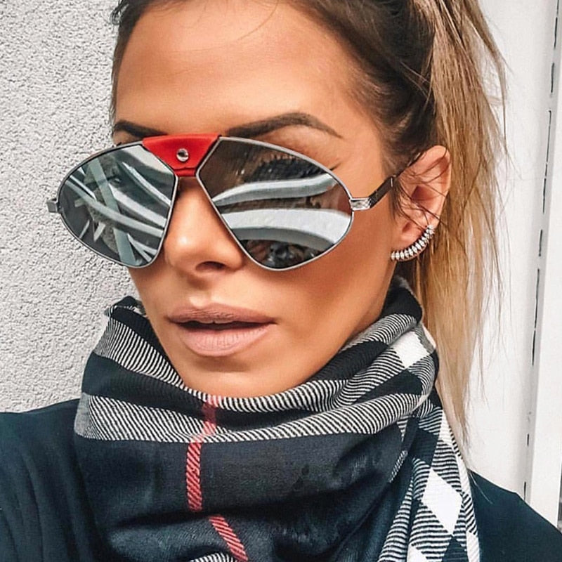 Vintage Metal Button Polarized Sunglasses