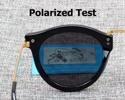 Vintage Round POLARIZED Arrow Sunglasses