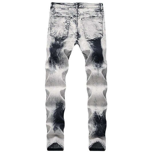 Splash Dye Straight Jeans