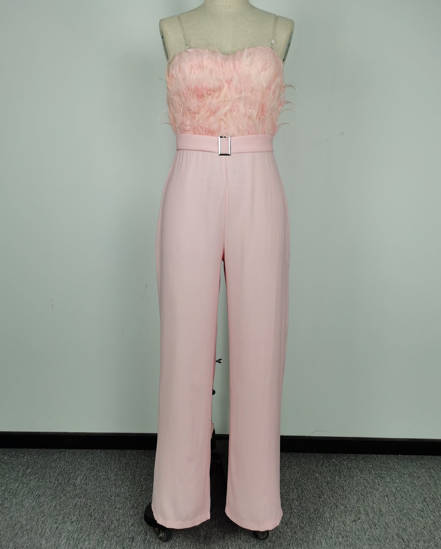Tube Feather Jumpsuits
