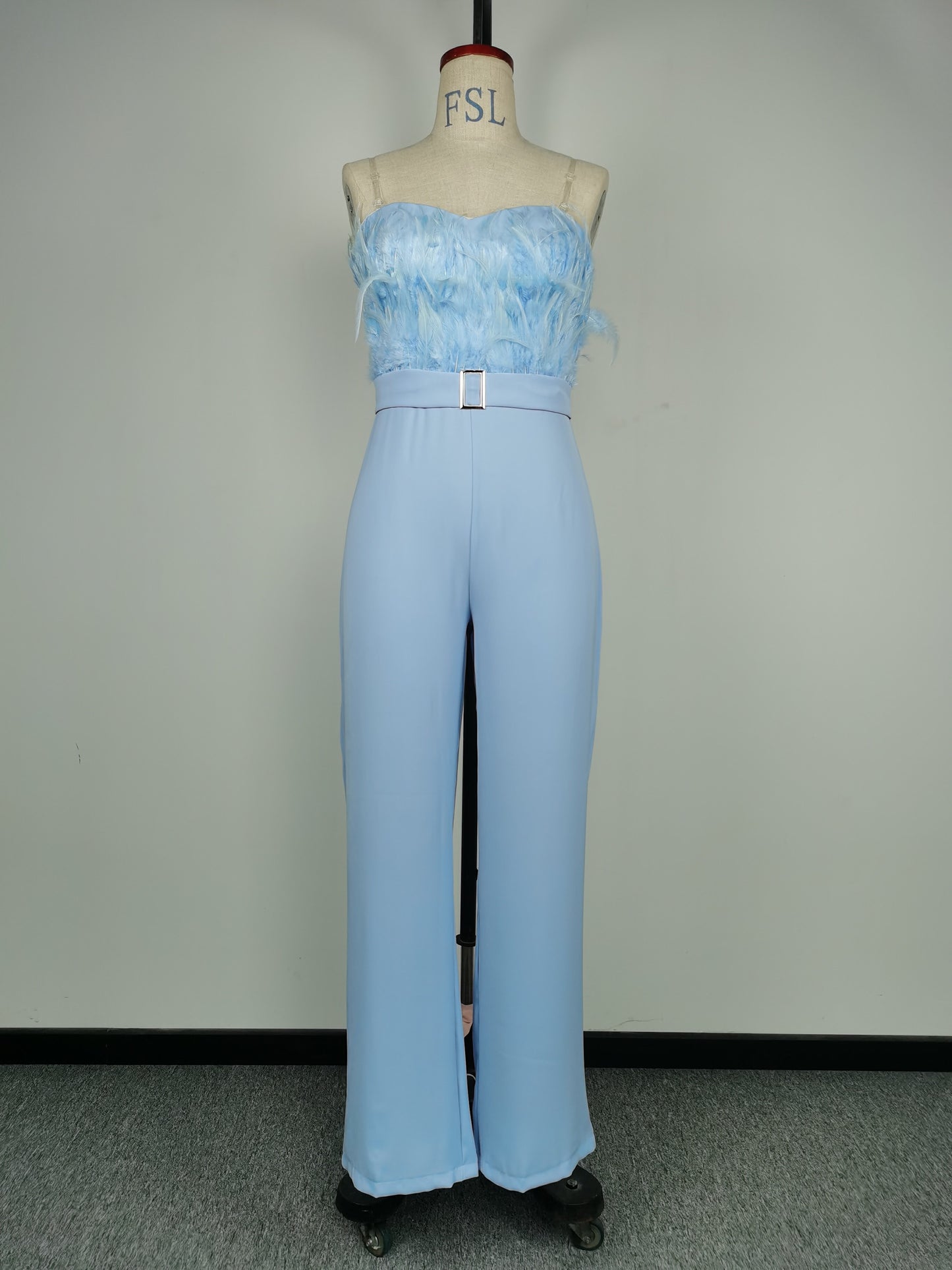 Tube Feather Jumpsuits