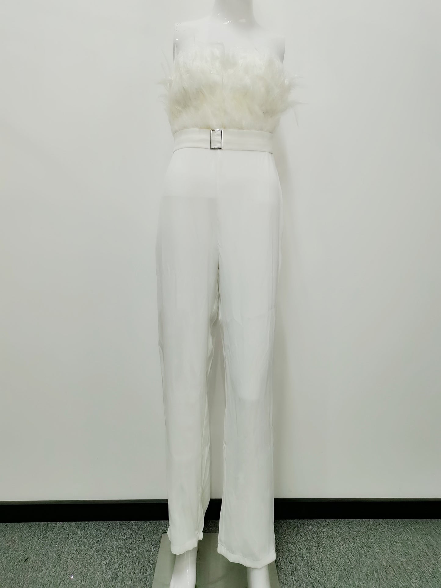 Tube Feather Jumpsuits