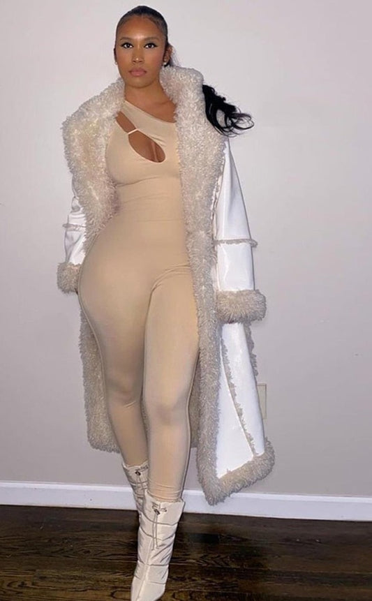 Cut Out Cleavage Jumpsuits