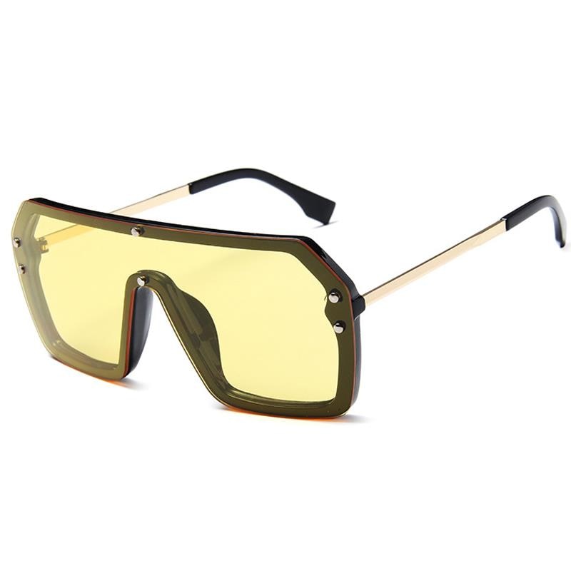 Oversized Square Luxury Goggle Sunglasses