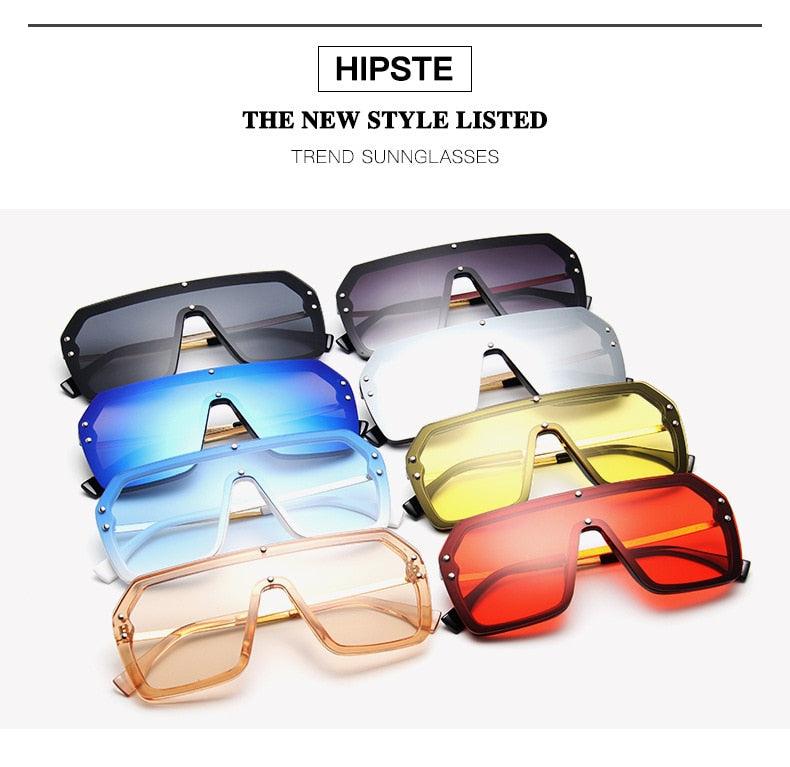 Oversized Square Luxury Goggle Sunglasses