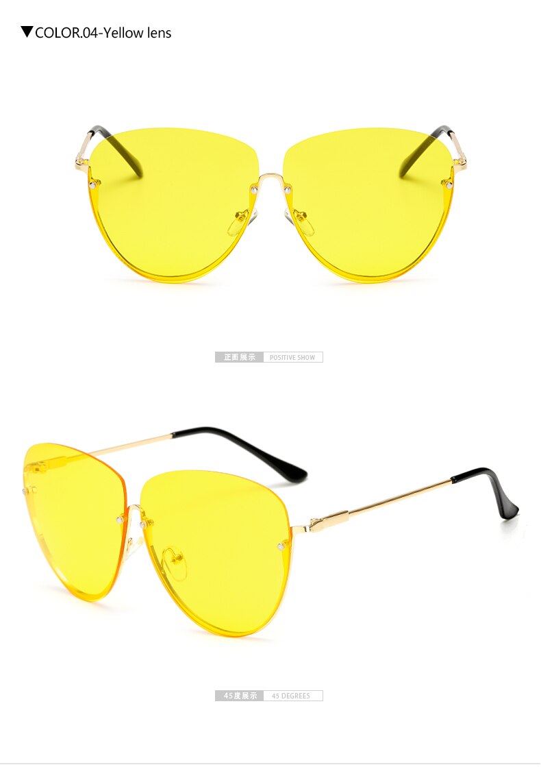 Vintage Half Frame Sunglasses