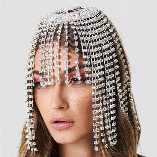 Rhinestone Chain Headdress