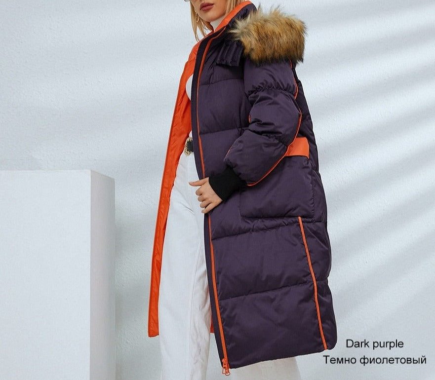 X-Long Puffer Jacket Faux Fur Parka