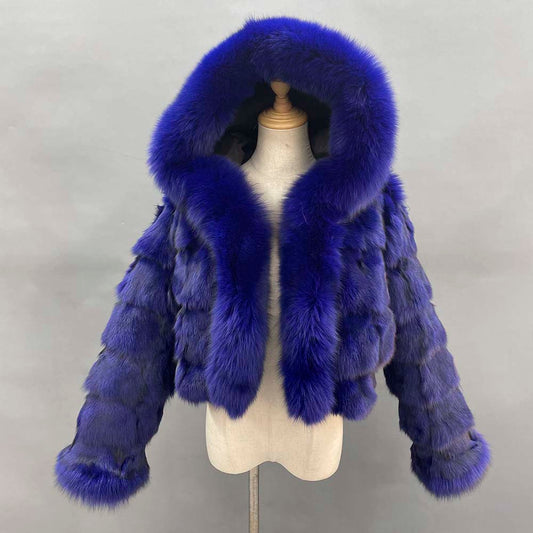 Collection Of Cuff, Collar, & Hood Fur Crop Coats