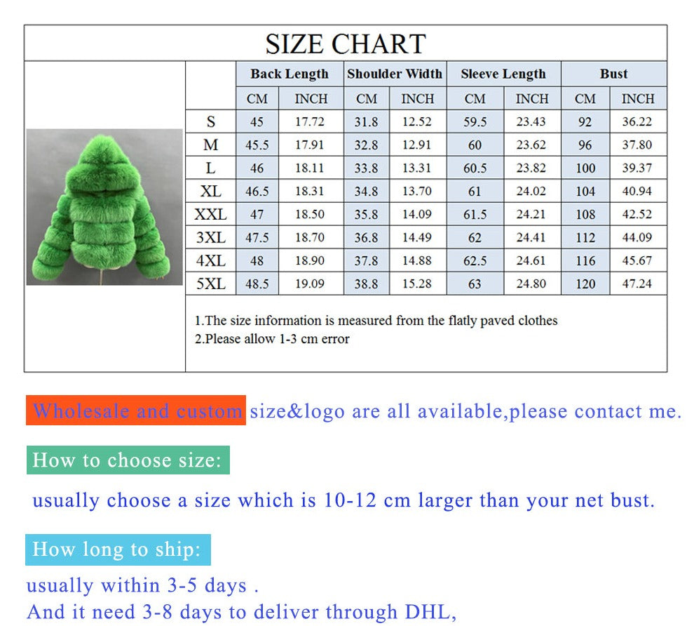 Fluffy Fur Hooded Coats