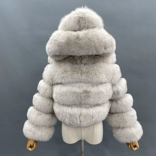 Fluffy Fur Hooded Coats
