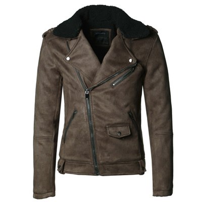 Motorcycle Faux Leather Jacket