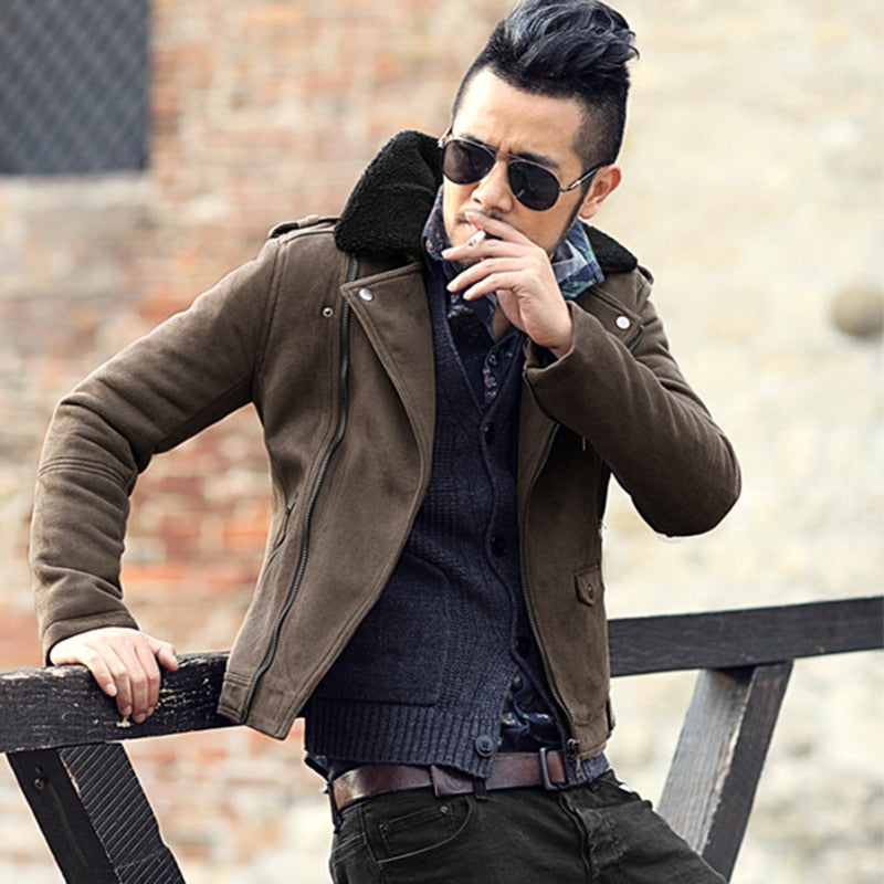 Motorcycle Faux Leather Jacket