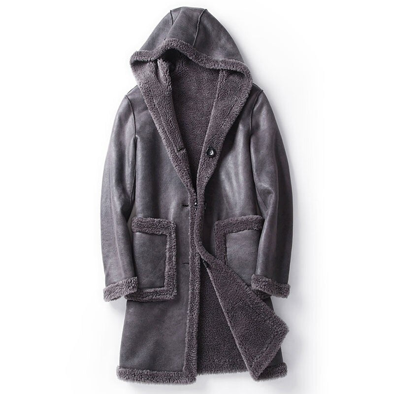 Reversible Shearling Long Coats (2 Styles)
