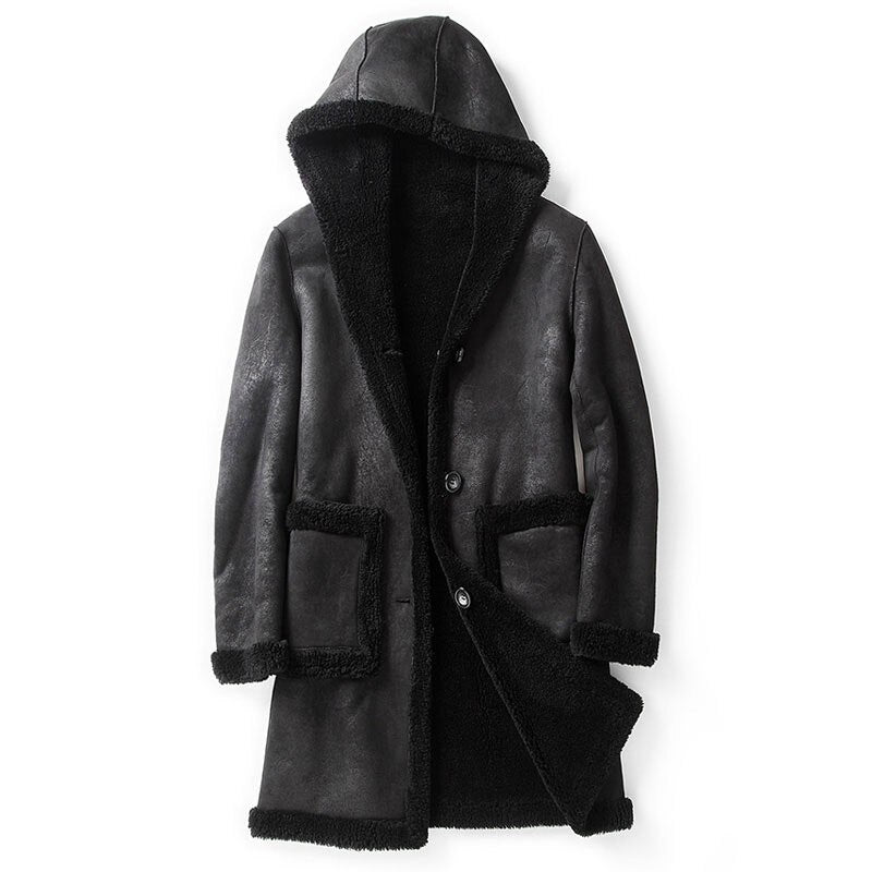 Reversible Shearling Long Coats (2 Styles)