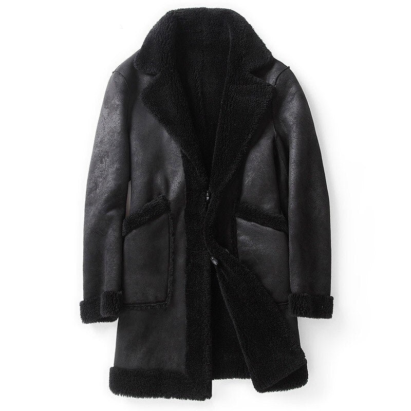 Reversible Shearling Long Coats (2 Styles)