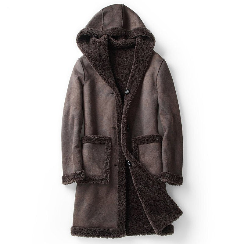 Reversible Shearling Long Coats (2 Styles)