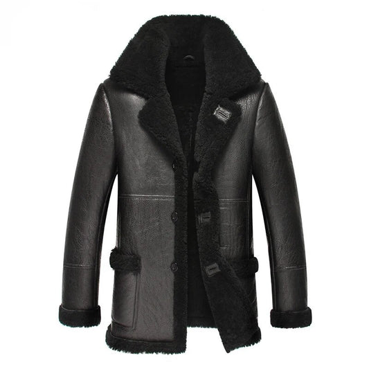 Genuine Leather Real Shearling Fur Coats