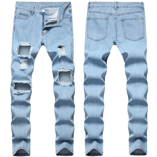 Assortment of Ripped Torn Straight Slim Jeans