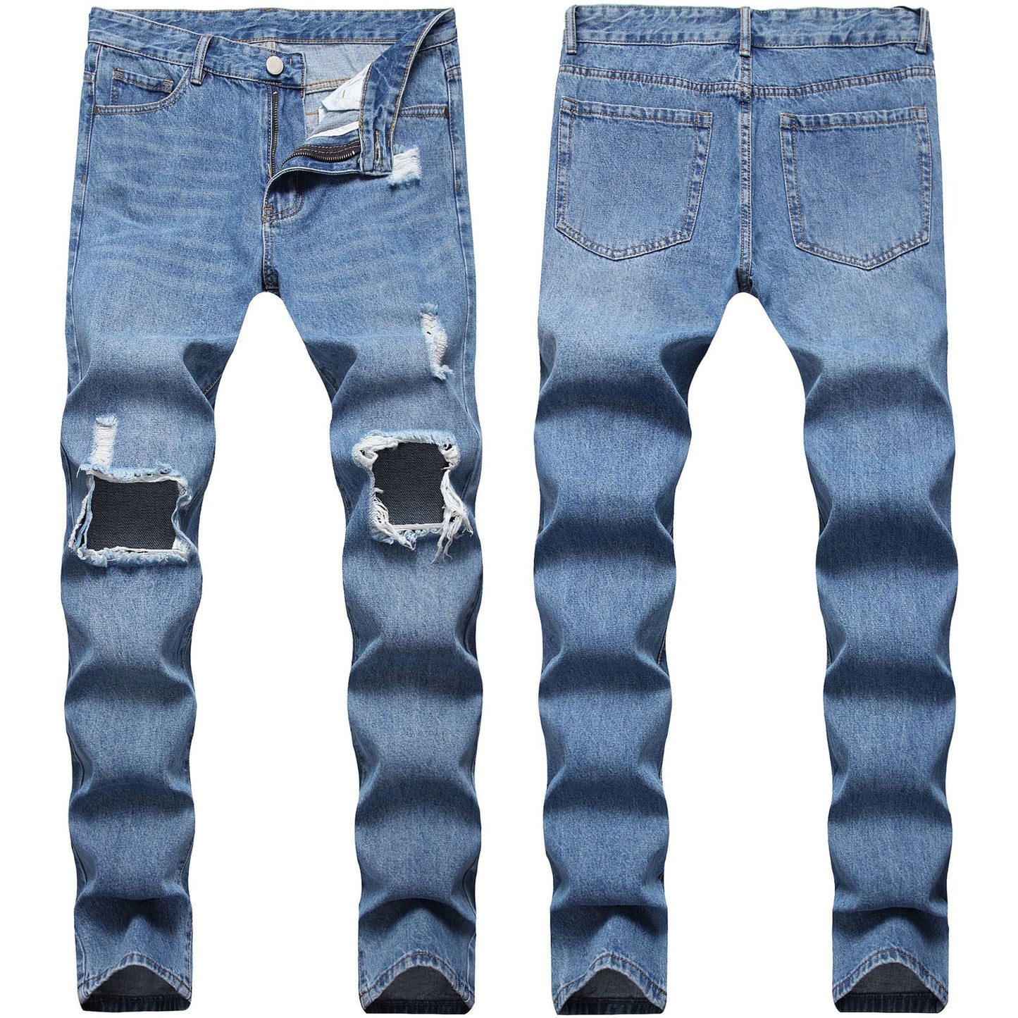 Assortment of Ripped Torn Straight Slim Jeans