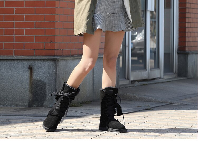 Genuine Leather Lace Up High Boots (Multi-Colors)