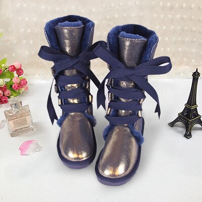 Genuine Leather Lace Up High Boots (Multi-Colors)