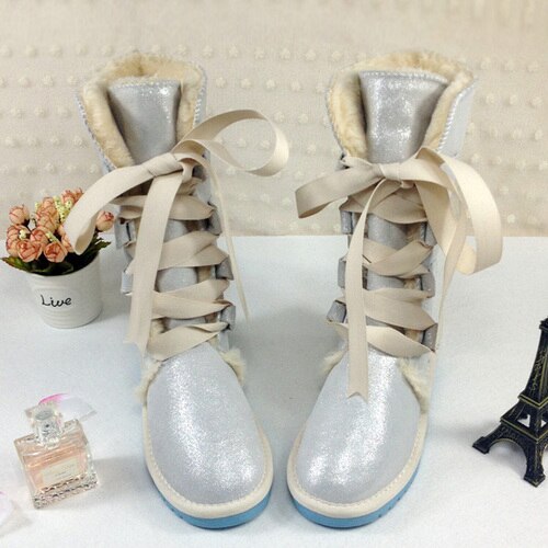 Genuine Leather Lace Up High Boots (Multi-Colors)
