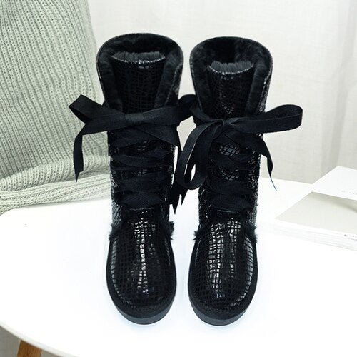 Genuine Leather Lace Up High Boots (Multi-Colors)