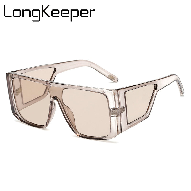 Oversized Square Frame Side Len Sunglasses