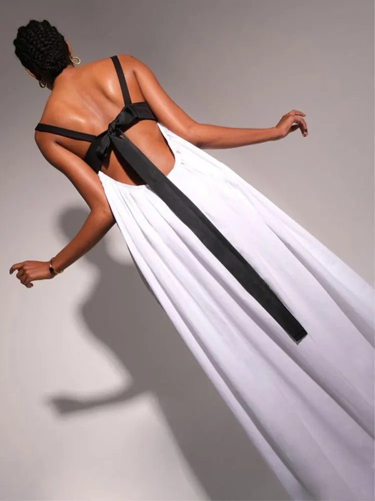 Backless Tie Loose Summer Dresses