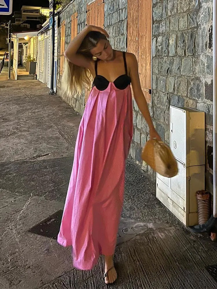 Backless Tie Loose Summer Dresses