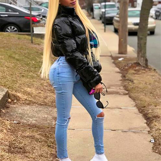 Cropped Down Parka Puffy Bubble Coats