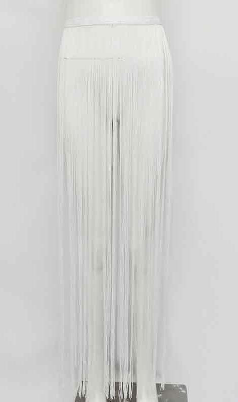 Tassel High Waist Maxi Skirts