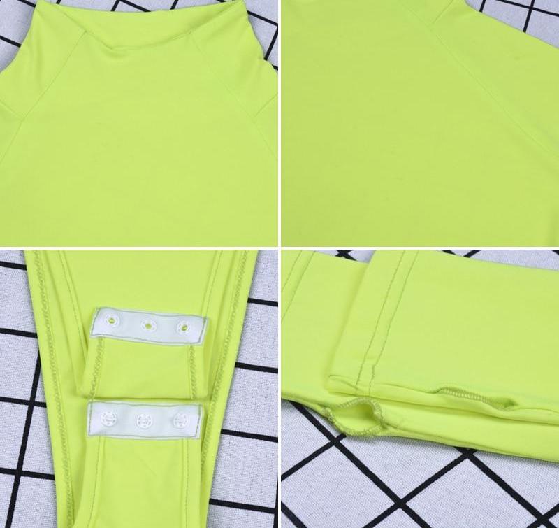 Turtleneck Long Sleeve High Waist Bodysuits