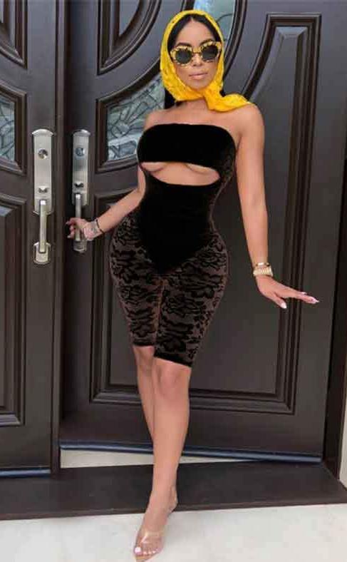 Strapless Hollow Out See Through Jumpsuits (Multi-Colors)