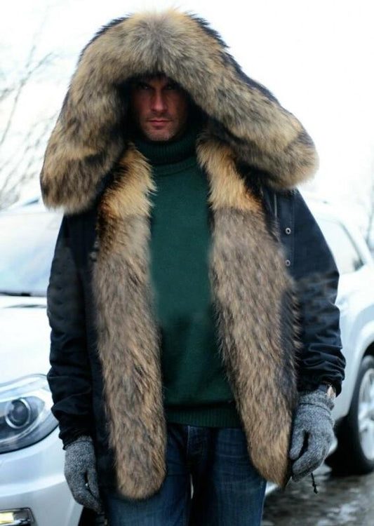 Rex Rabbit Fur Liner Fox Fur Parkas Waterproof Coats