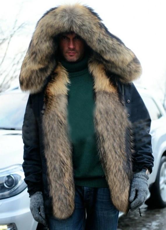 Rex Rabbit Fur Liner Fox Fur Parkas Waterproof Coats