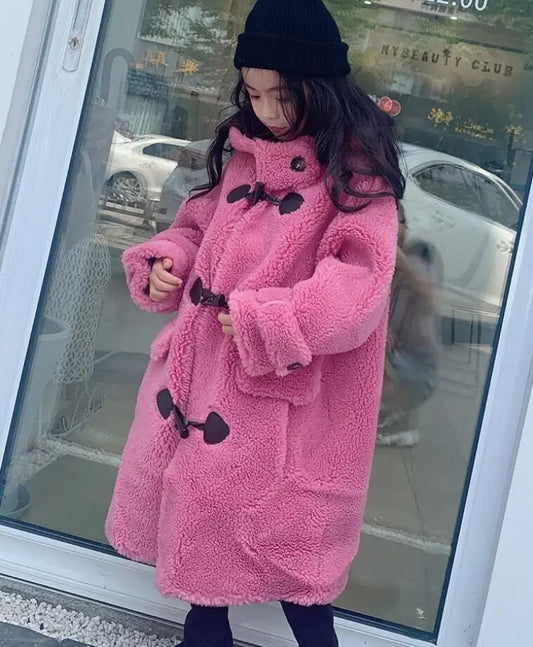 Cashmere Coats Plush Shearing Real Fur