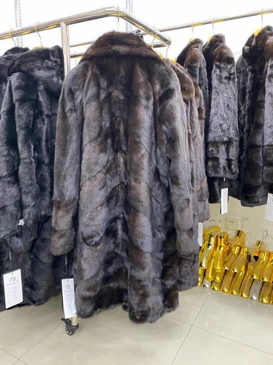 Mink Fur Long Coat