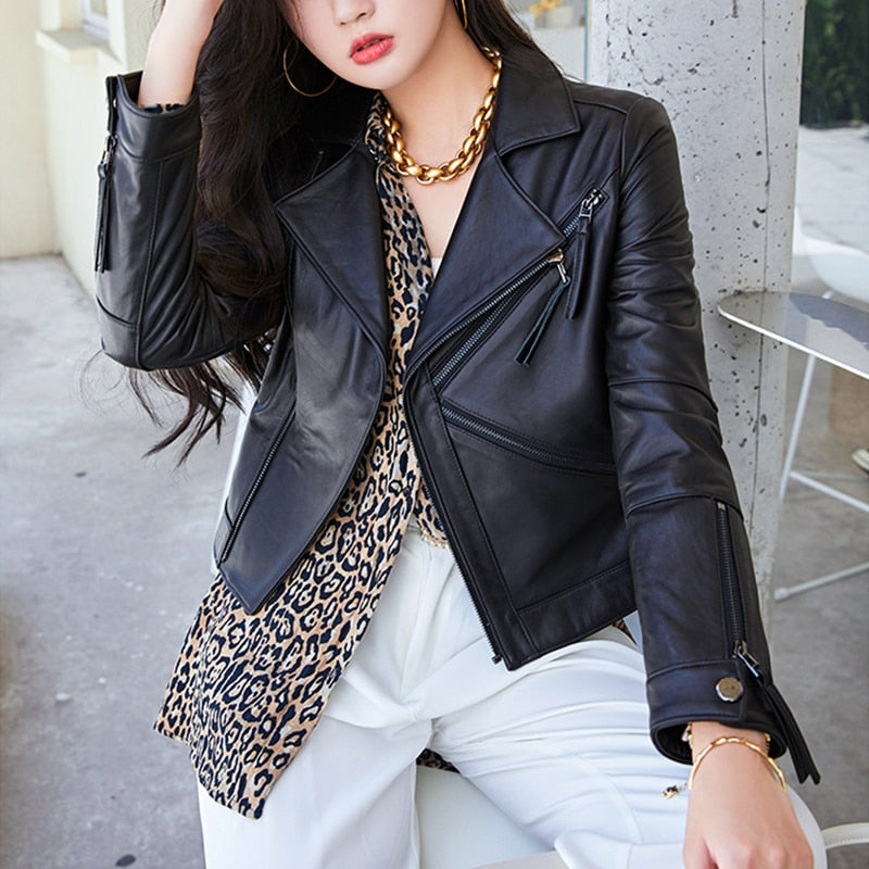 Genuine Leather Jackets Classy Moto