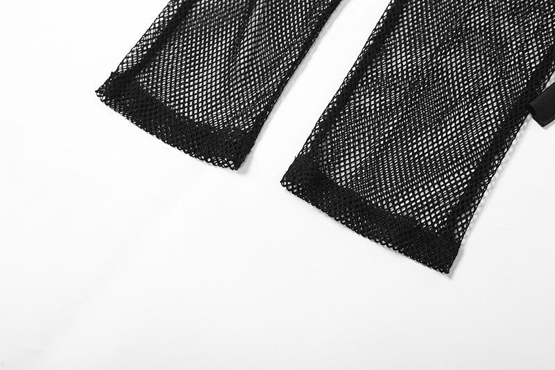 Crop Top & Mesh Leggings Sets