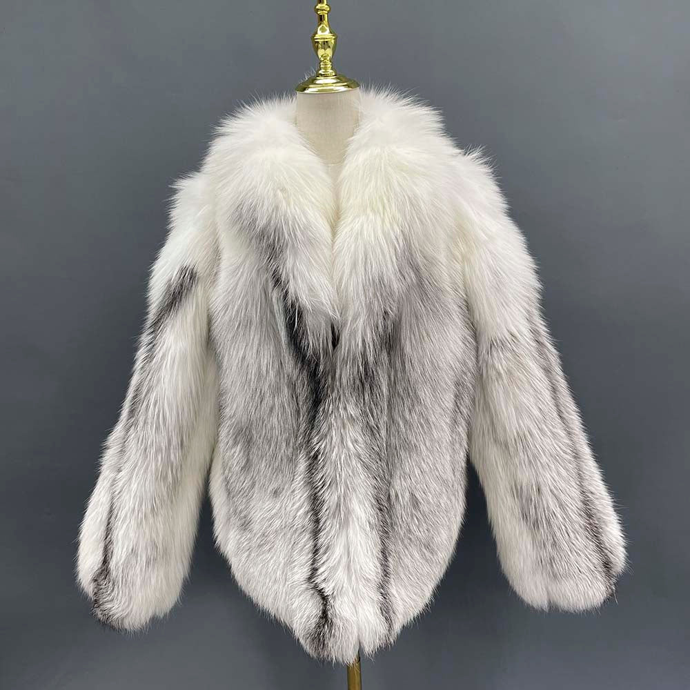 Marble Real Fox Fur Coats