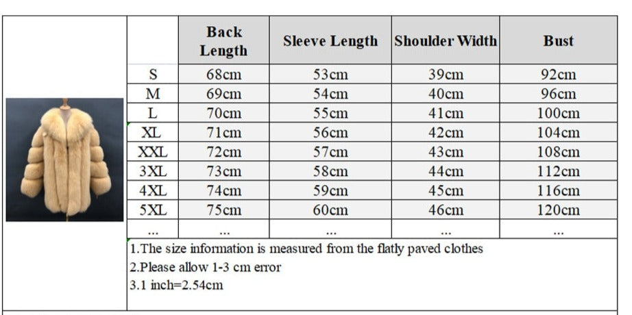 Pattern Big Collar Real Fur Coats