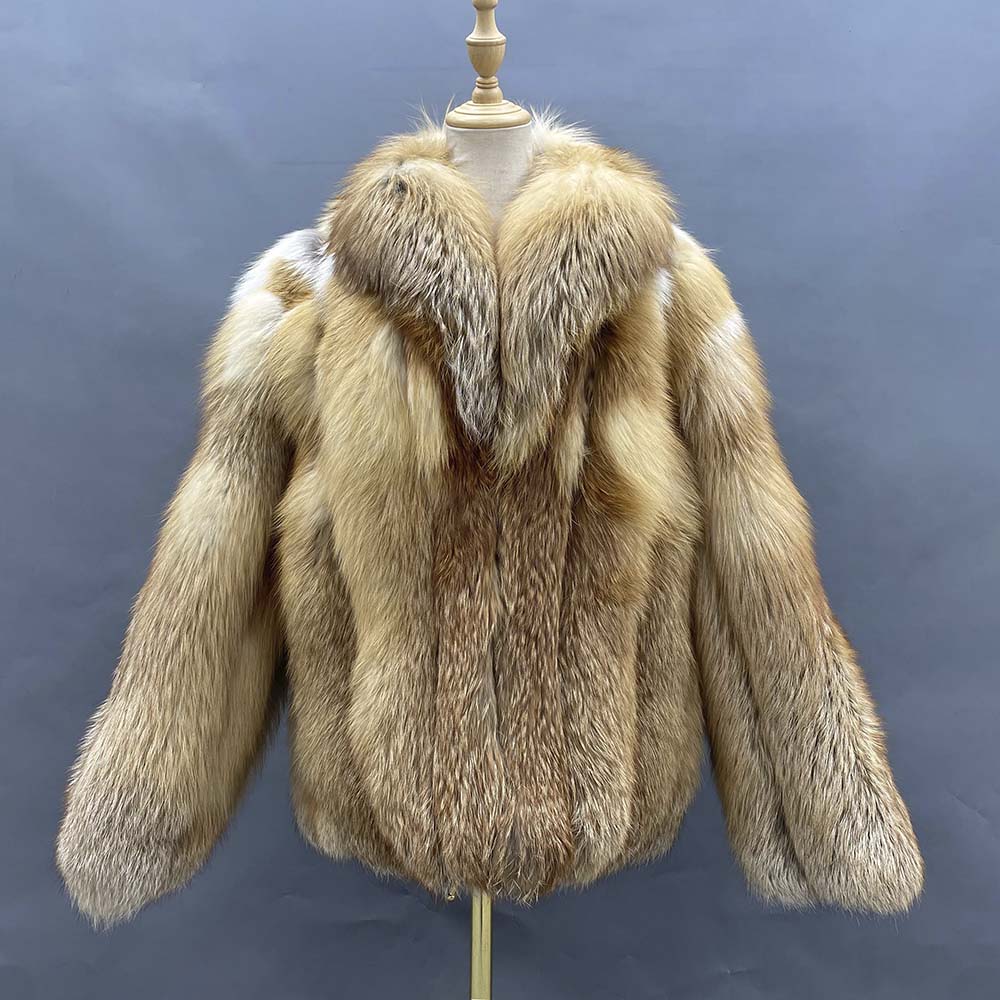 Marble Real Fox Fur Coats