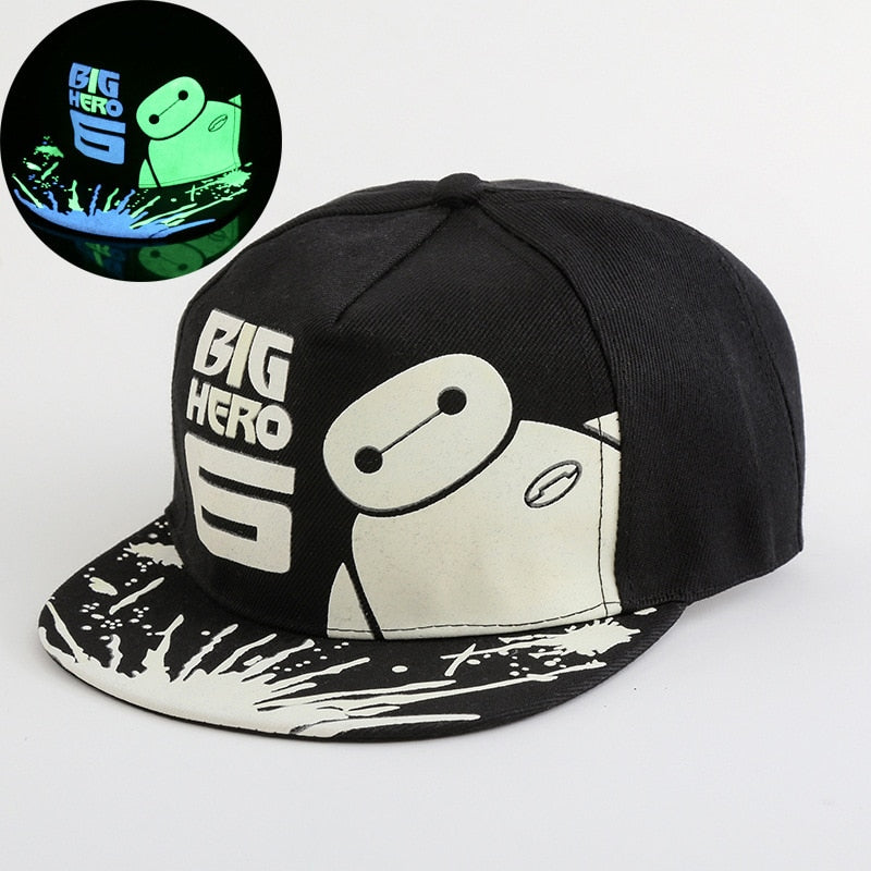 Glow In The Dark Printed Snapback Hats