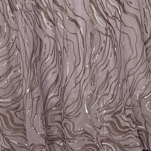 Sequin Sleeveless Hip Ruffle Split Dress